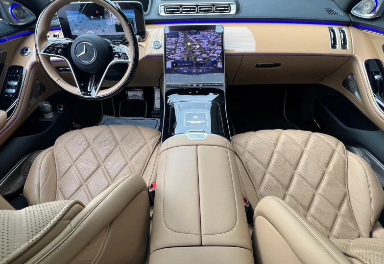 Mercedes S class Бежевый