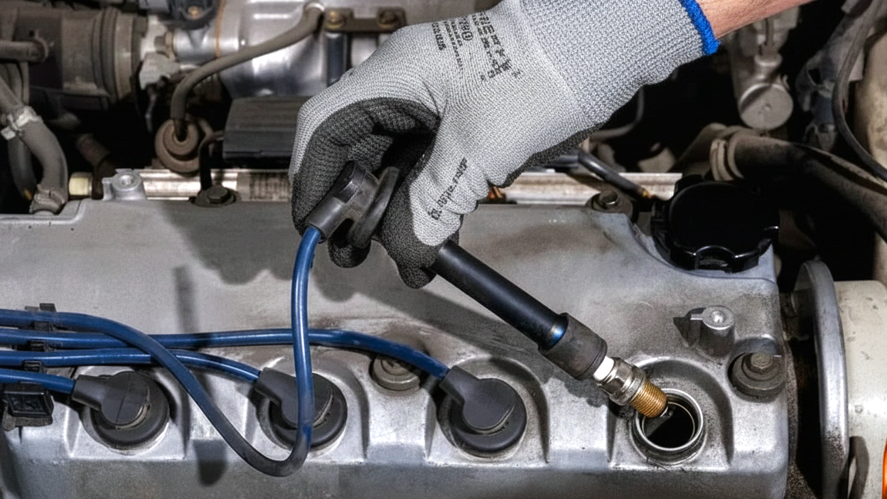 замена свечей зажигания авто