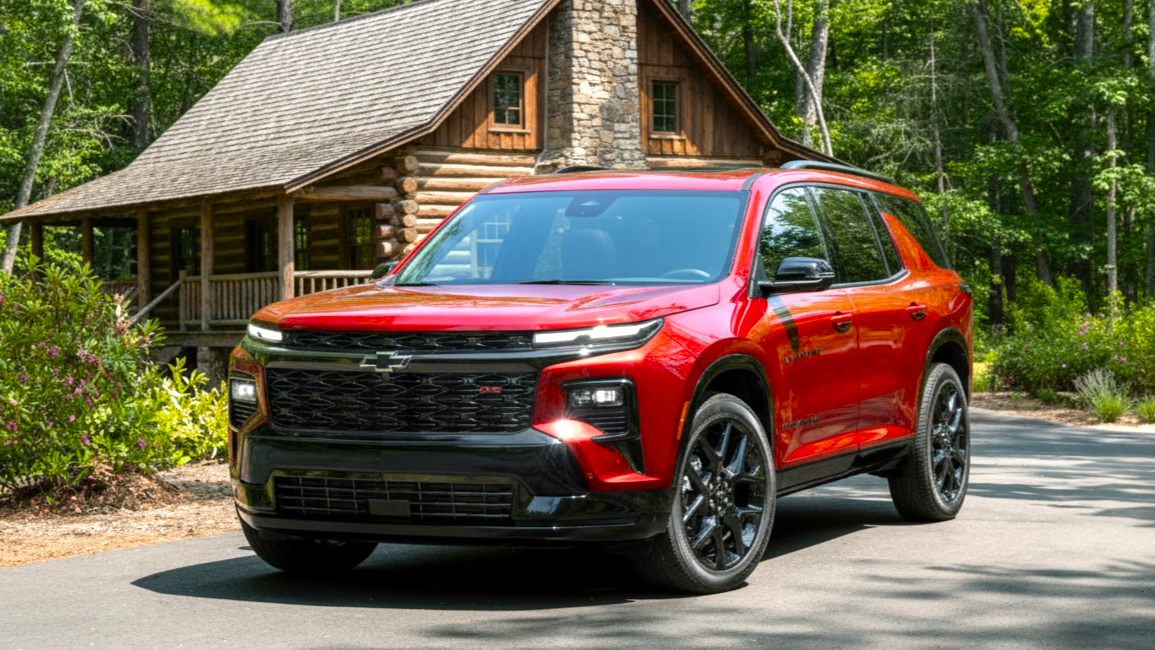 Chevrolet Traverse red colour