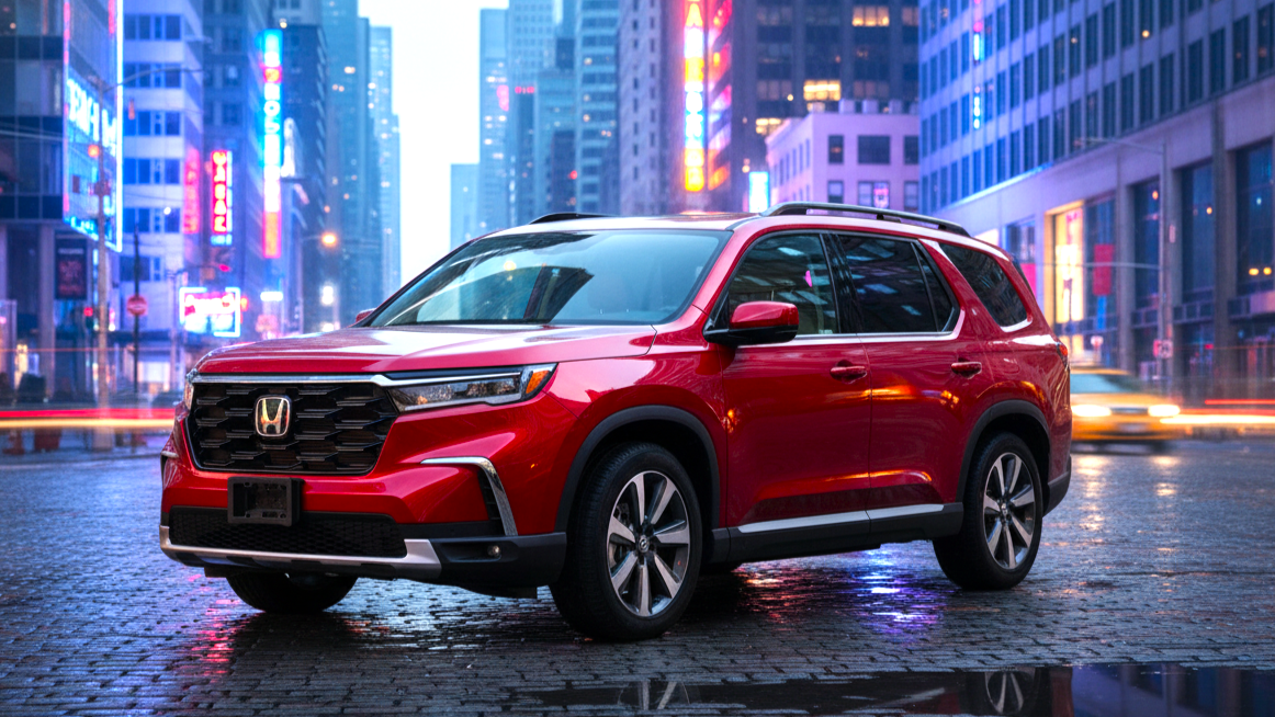 Honda Pilot red colour