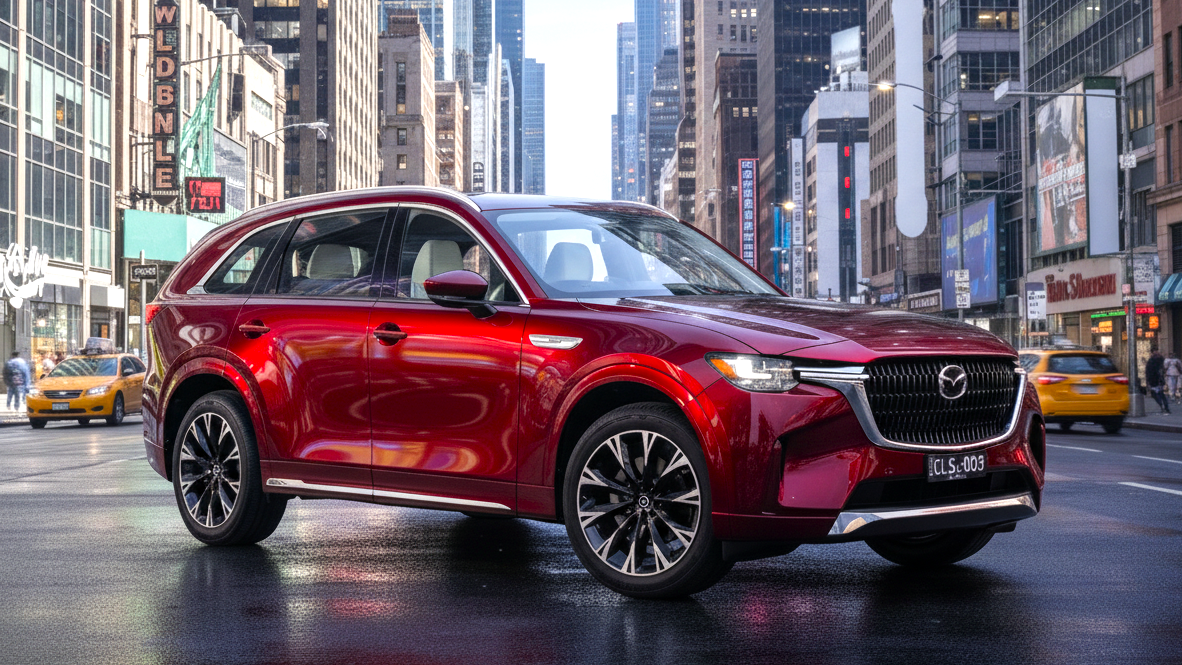Mazda CX-90 red colour