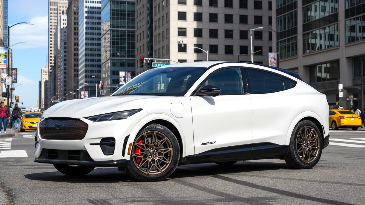 Ford Mustang Mach–E AWD белого цвета