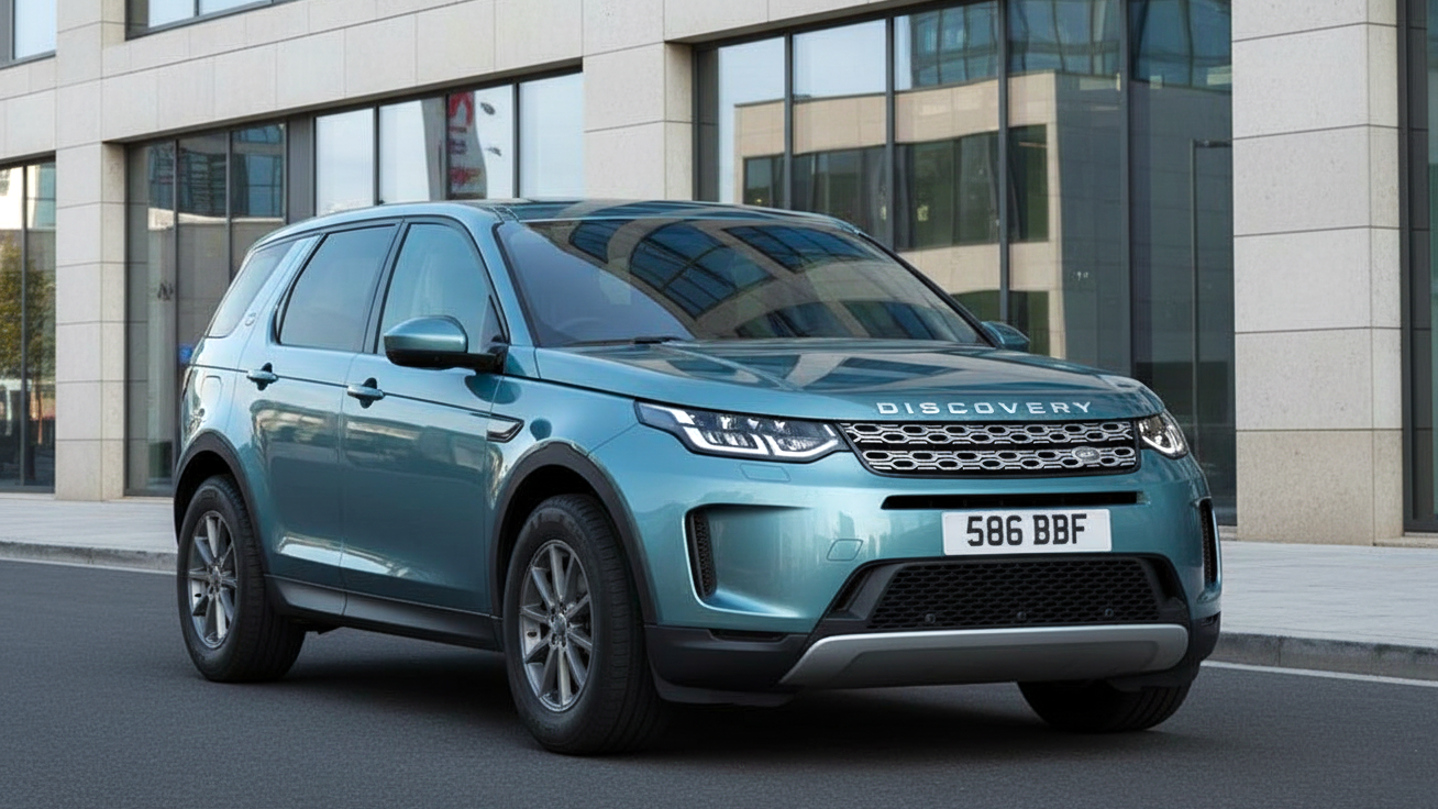 Land Rover Discovery голубого цвета