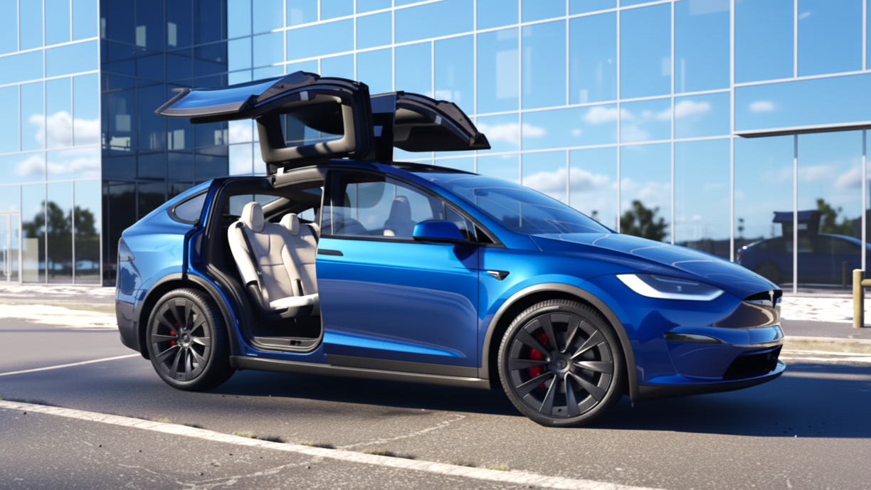 Model X AWD blue colour