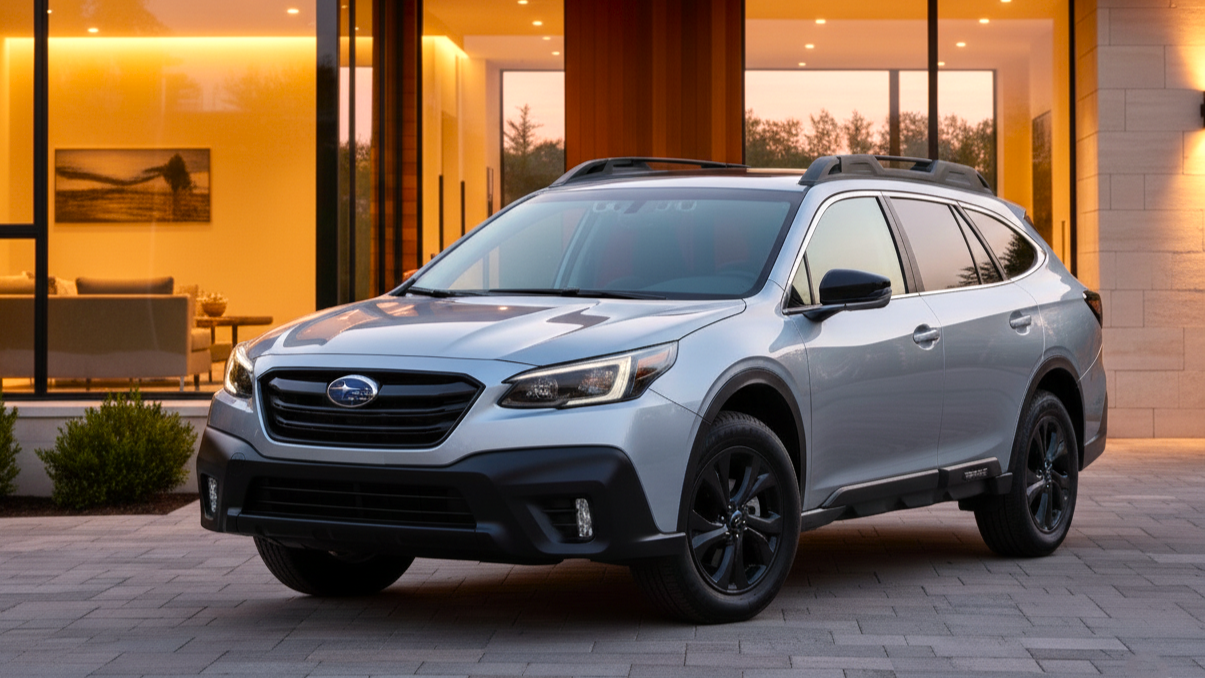 Subaru Legacy серого цвета