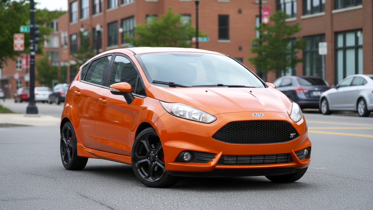 Ford Fiesta orange colour