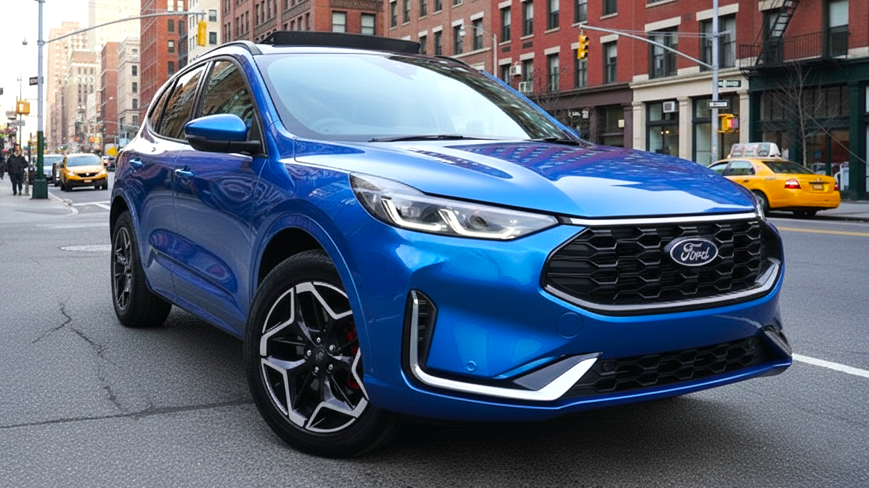 Ford Kuga PHEV blue colour