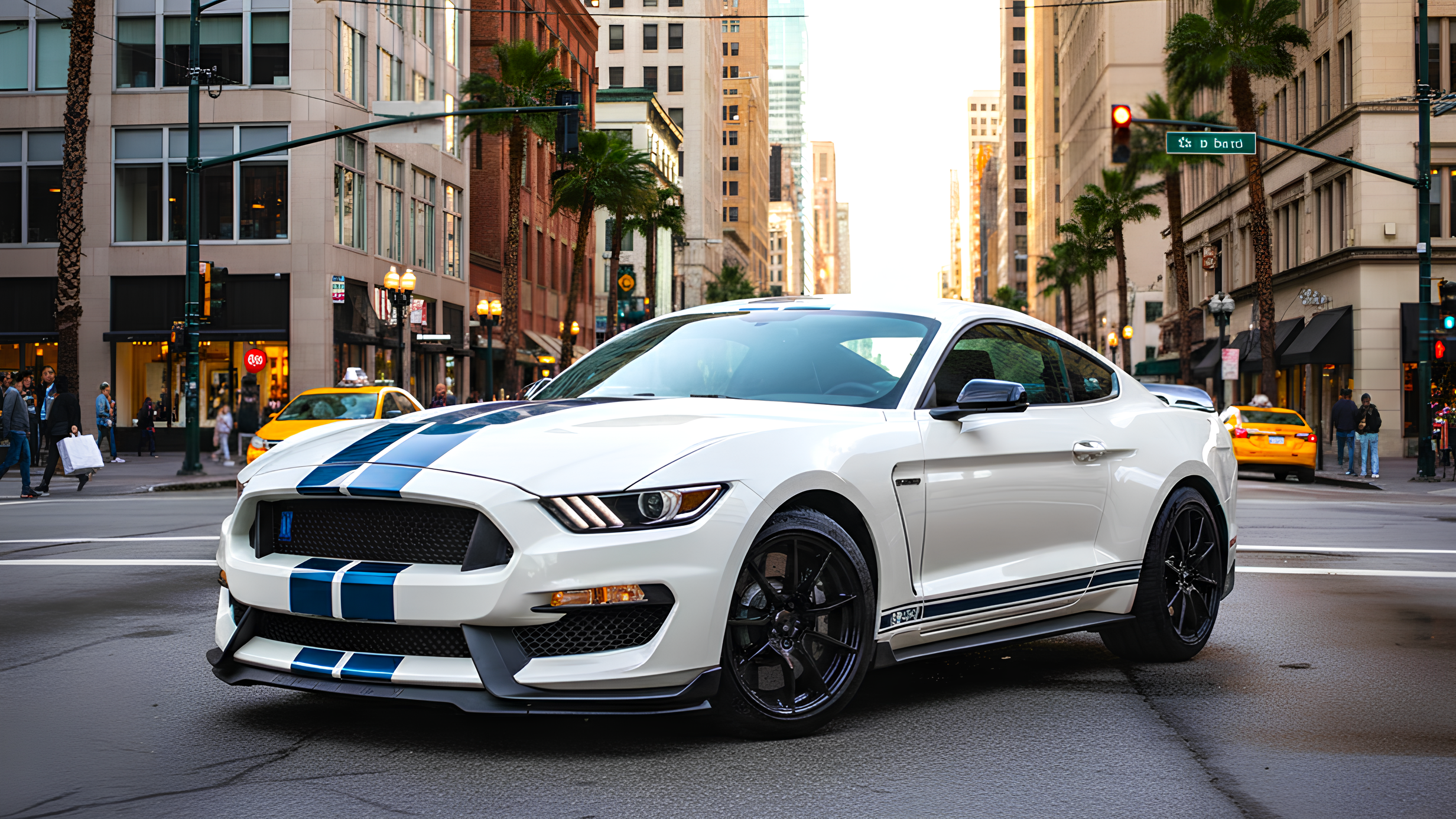 Ford Mustang 2 white colour