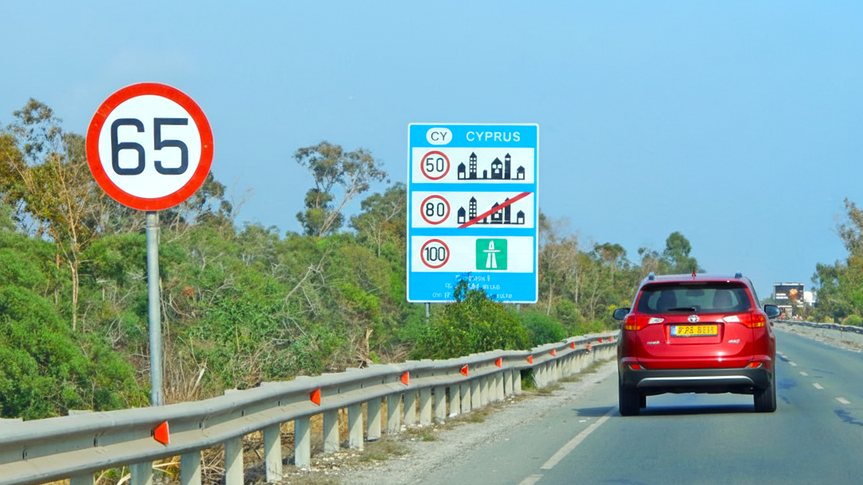 Ограничения скорости на Кипре