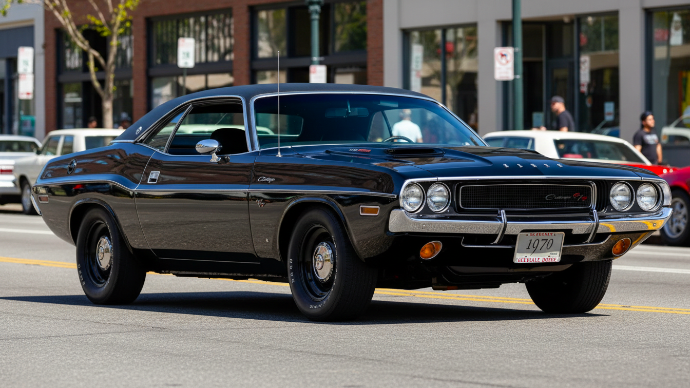 1970 Dodge Challenger HEMI black colour