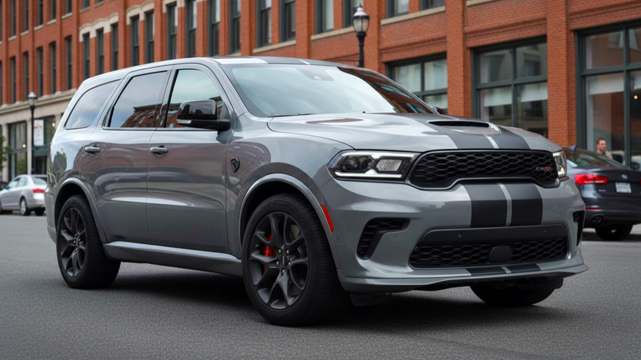 Dodge Durango SRT Hellcat grey colour