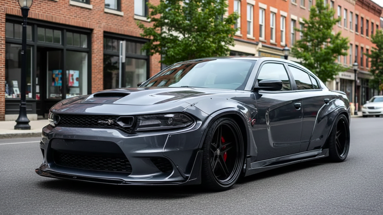 Dodge Hellcat grey colour