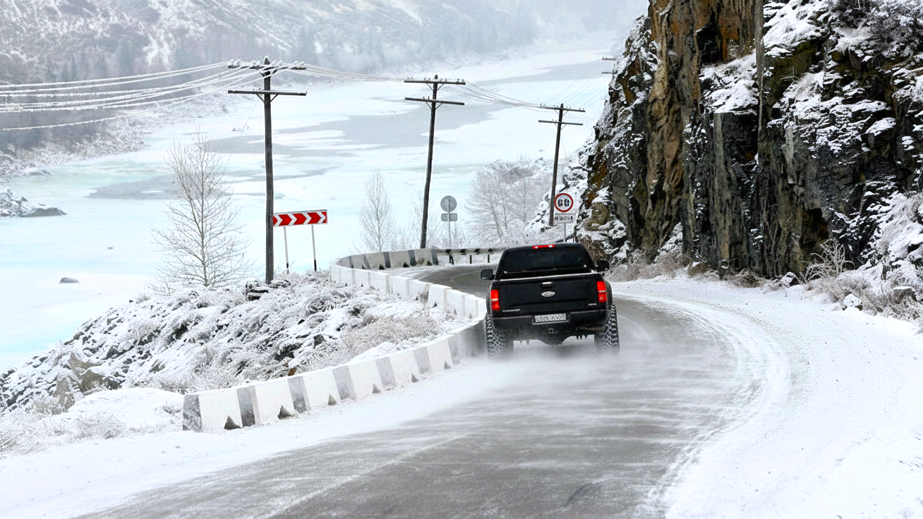 Driving in Cyprus mountains