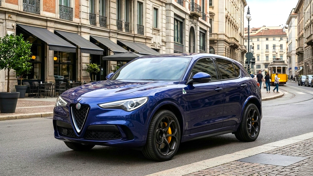 Stelvio Quadrifoglio (2017–present) blue
