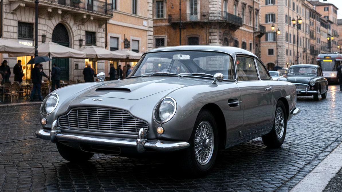 Aston Martin DB5 silver colour