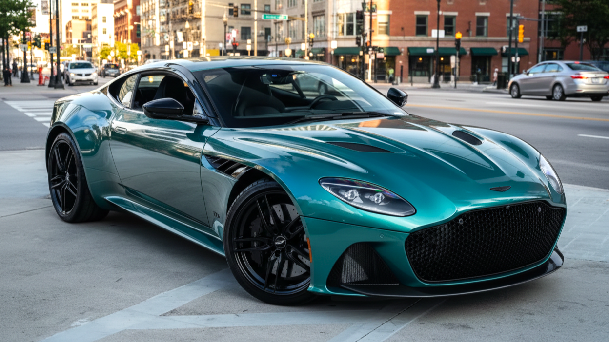 Aston Martin DBS green colour