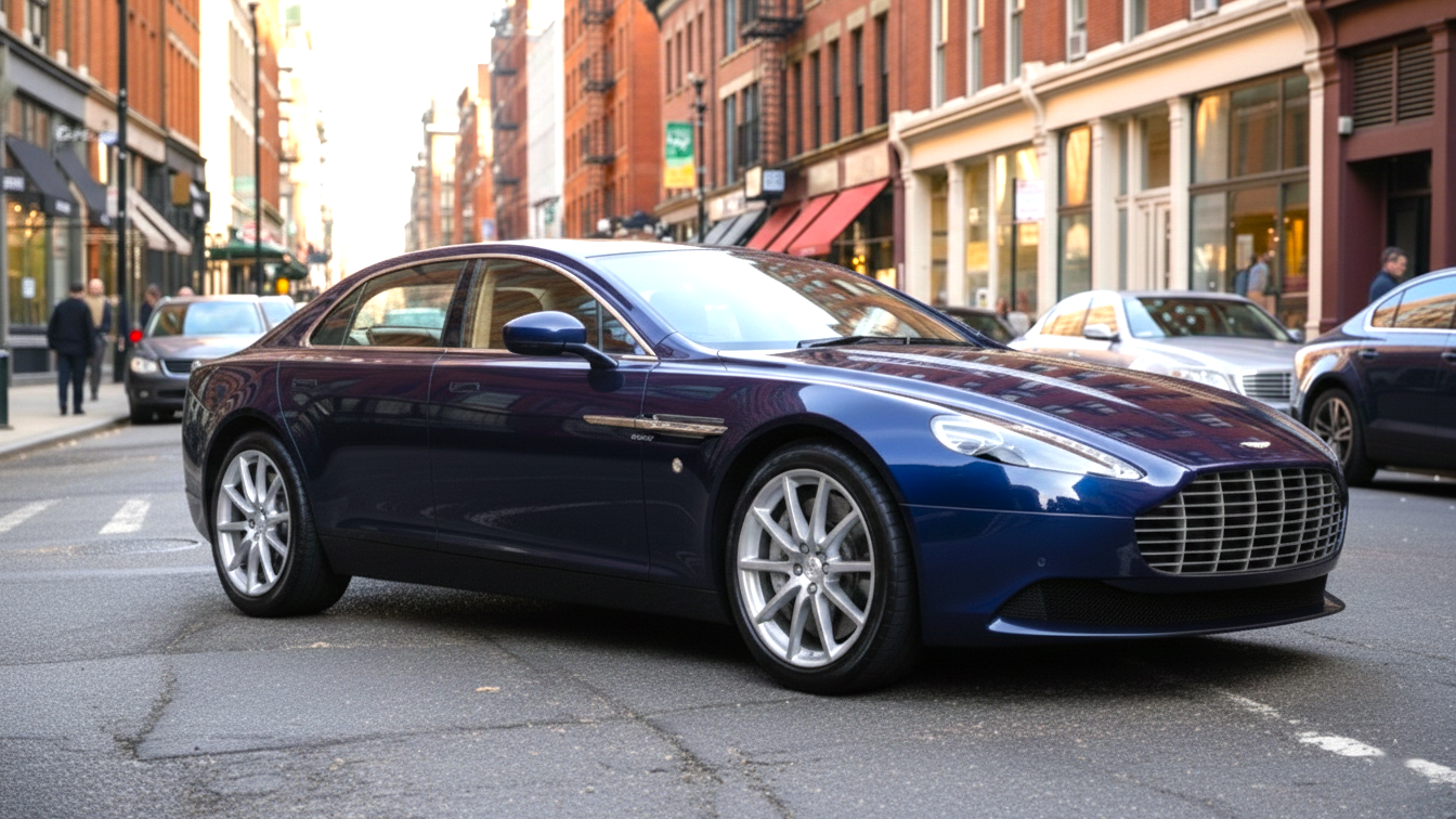 Aston Martin Lagonda blue colour