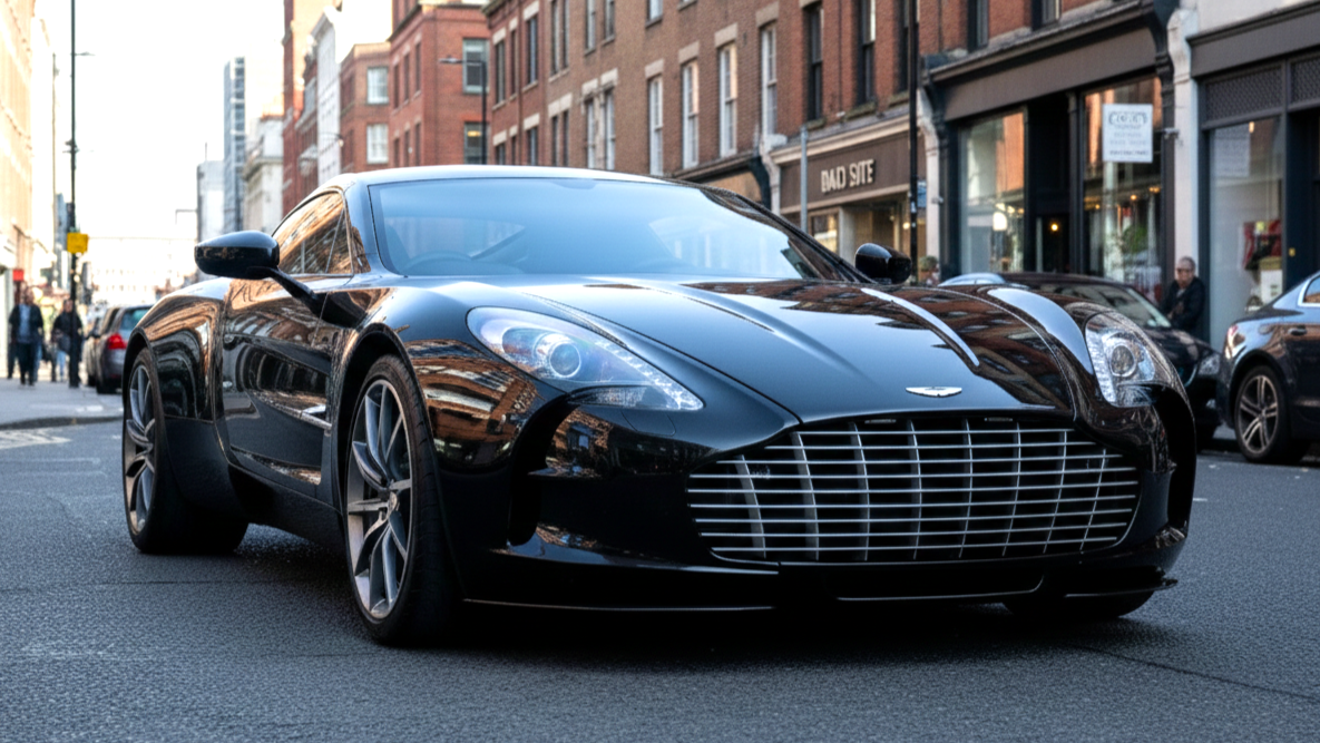 Aston Martin One-77 black colour