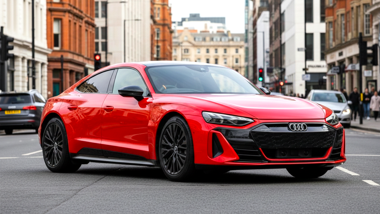 Audi e-tron GT red colour