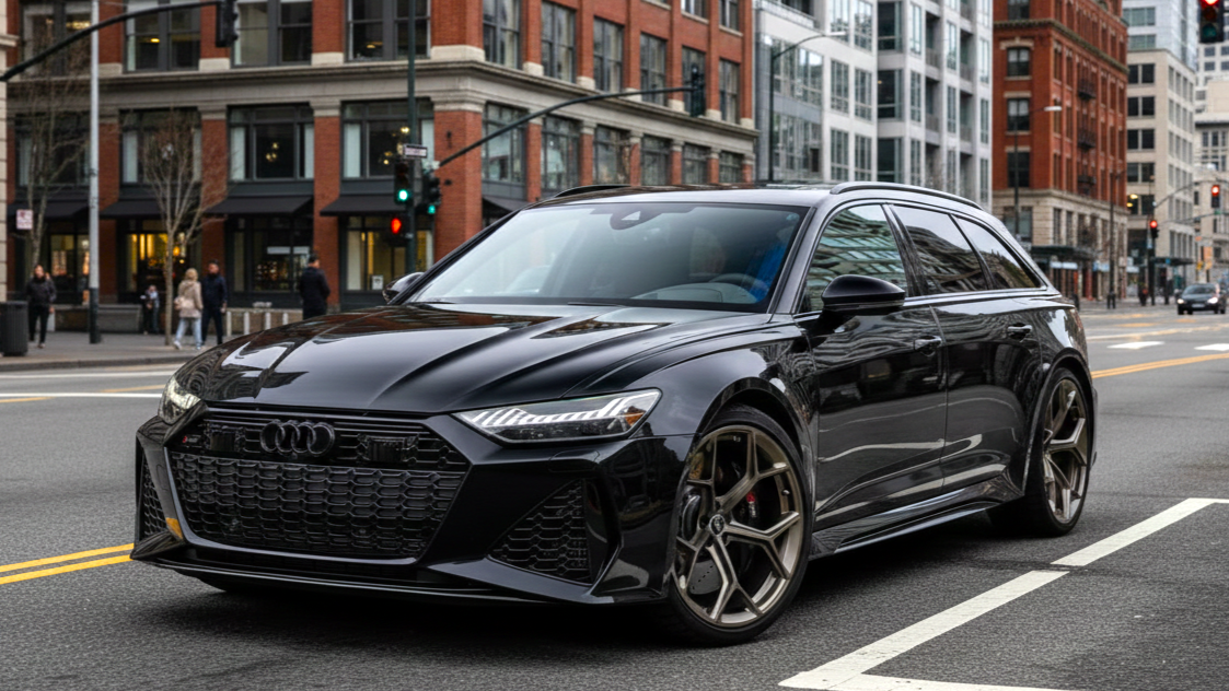audi rs6 avant black colour