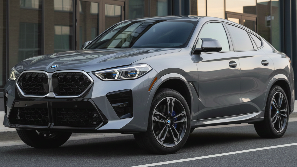 BMW X2 серого цвета