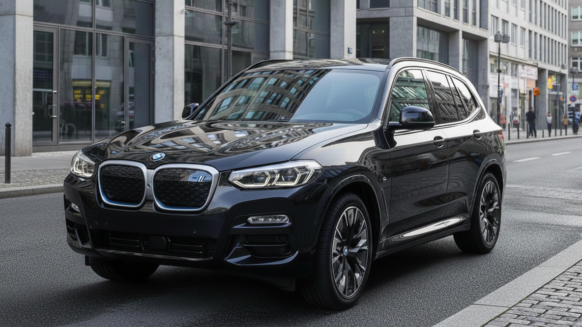 BMW iX3 2 черного цвета
