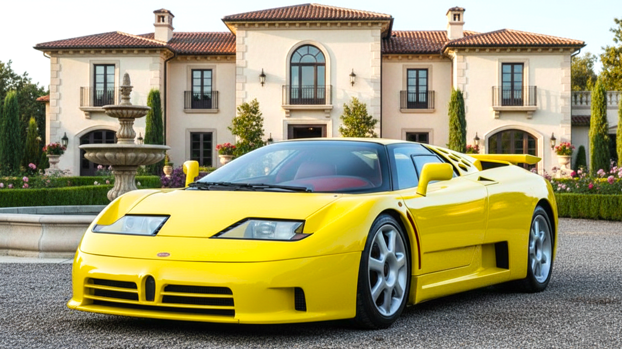 Bugatti EB110 Super Sport (1992) 2 yellow