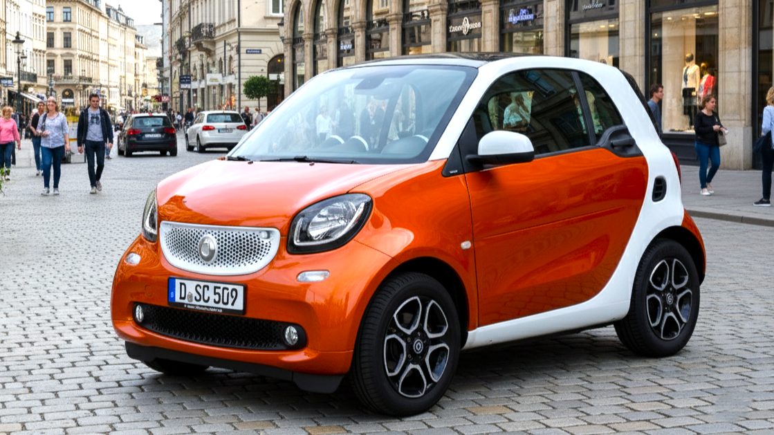 Smart ForTwo оранжевого цвета