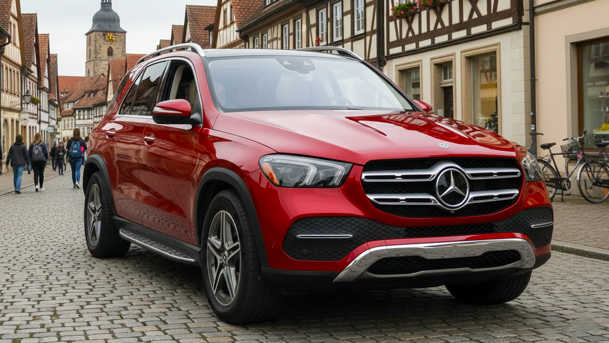 Mercedes-Benz GLE red colour