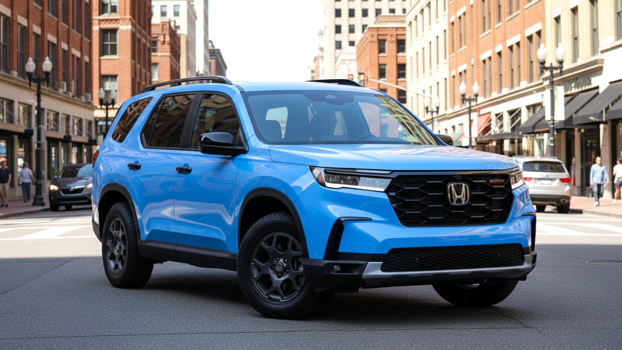 Honda Pilot blue colour