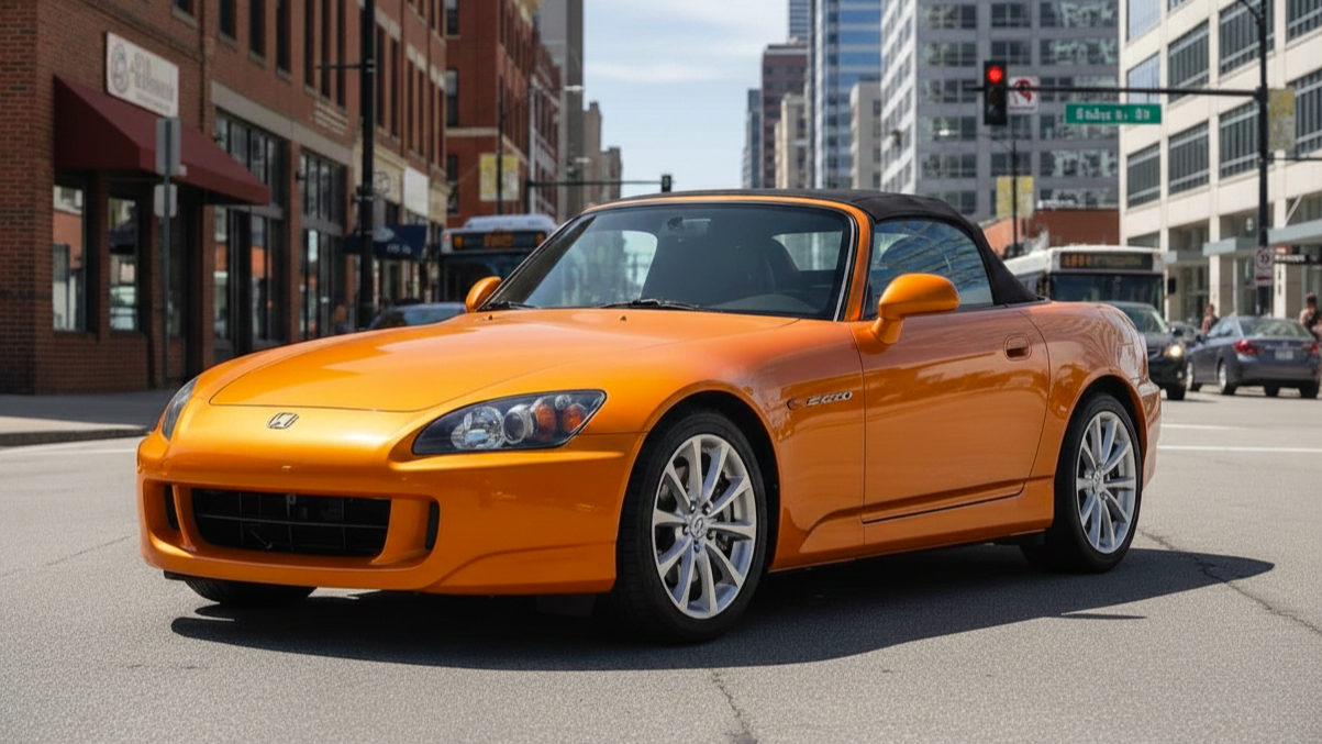Honda S2000 orange colour