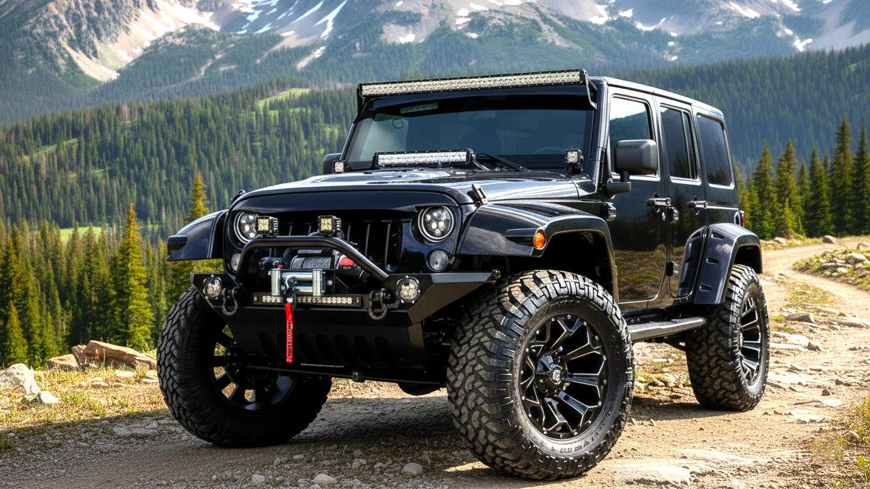 Jeep Wrangler black colour