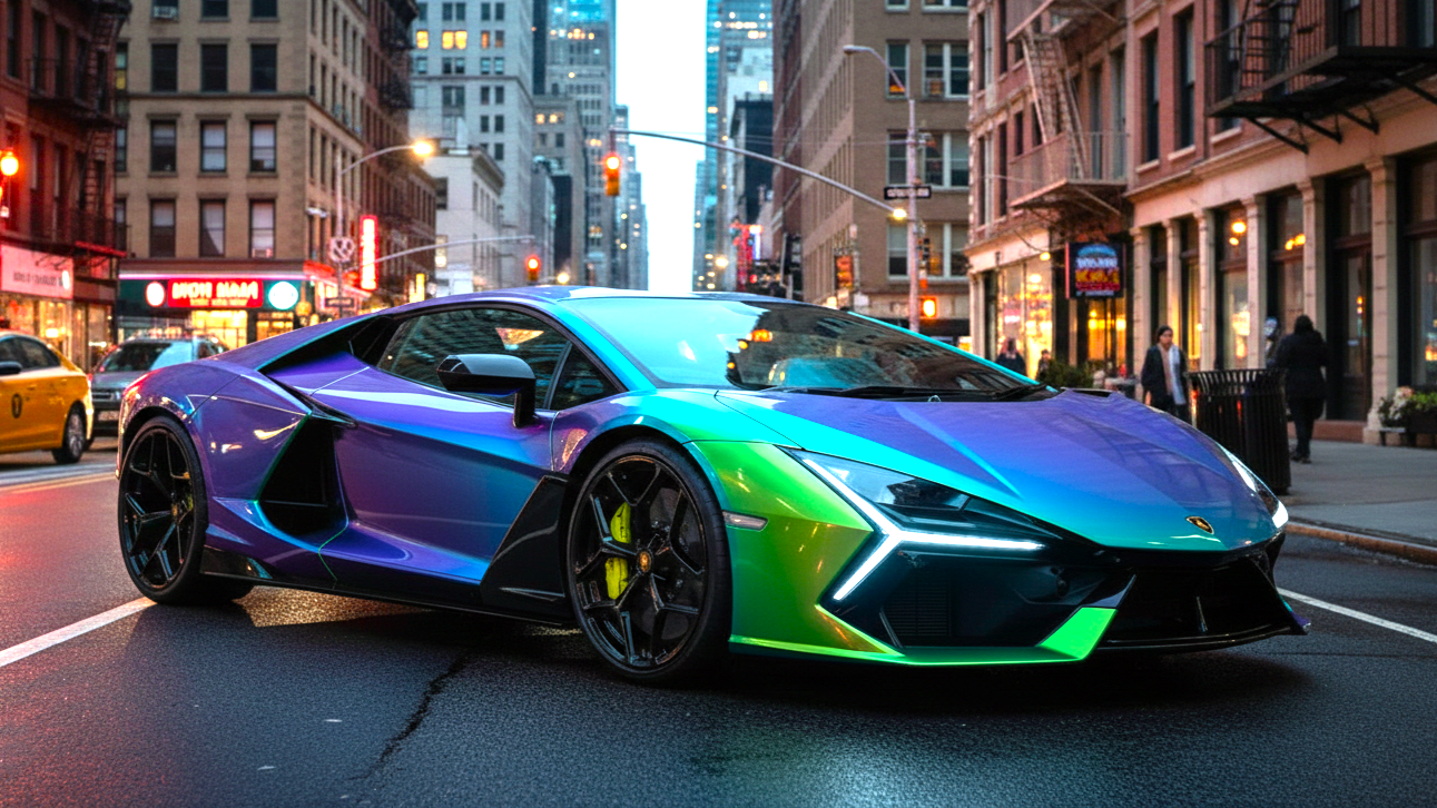 color changing lamborghini revuelto 