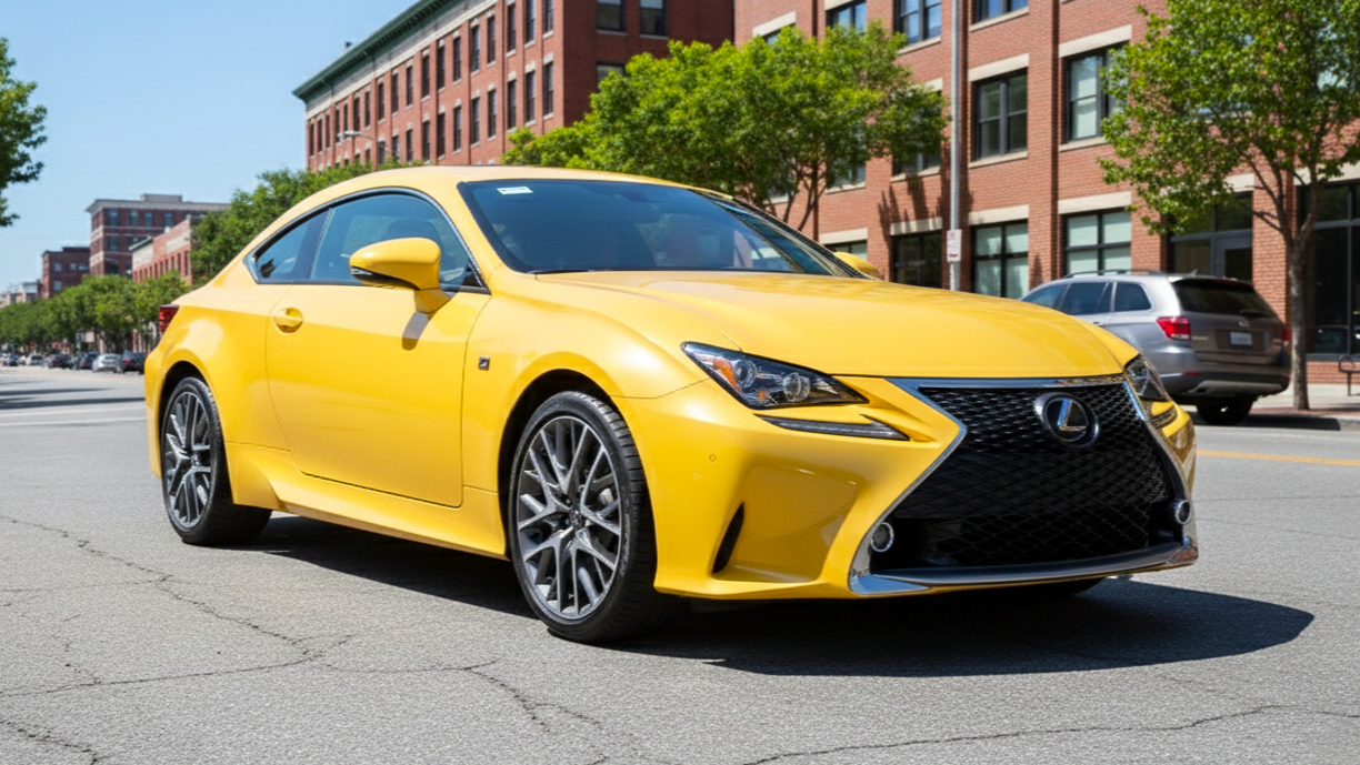 Lexus RC yellow colour
