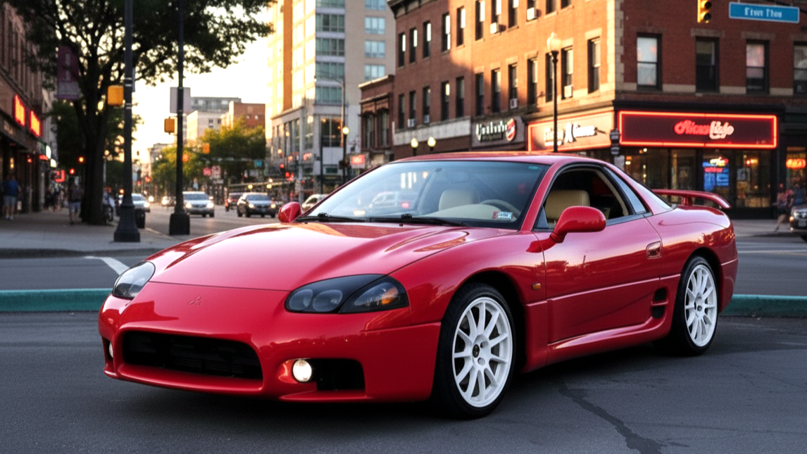Mitsubishi 3000GT red colour