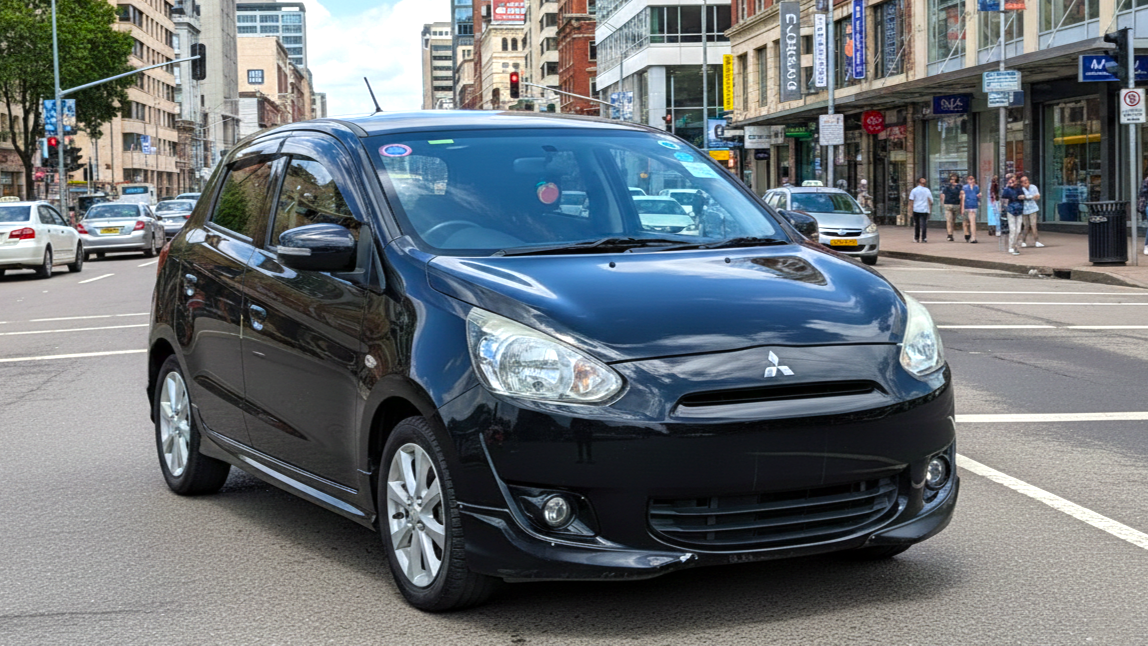 Mitsubishi Mirage black colour
