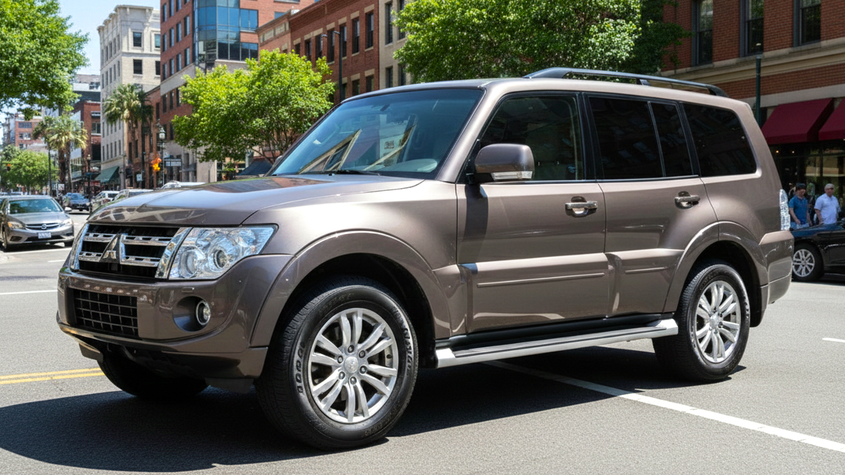 Mitsubishi Pajero grey colour