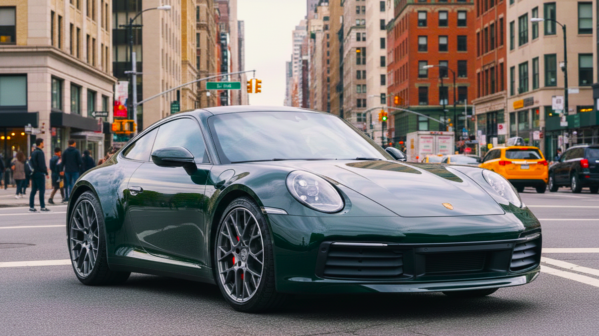 911 Carrera S 2 темно зеленый