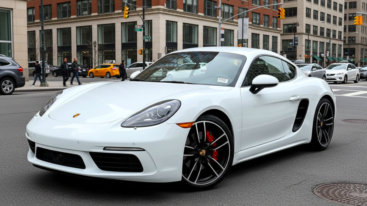 Porsche 718 Cayman 2 белый