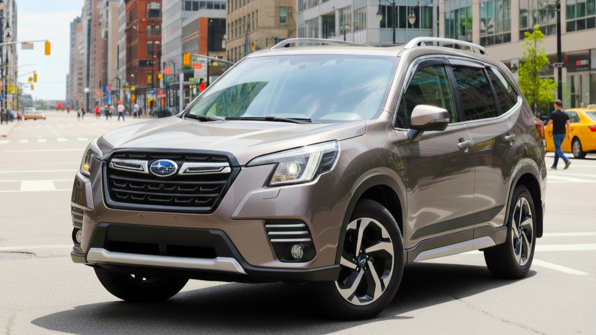 Subaru Forester 2 серого цвета