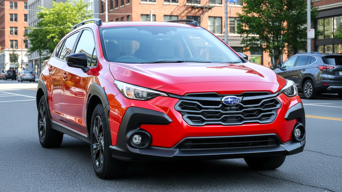 Subaru XV красного цвета