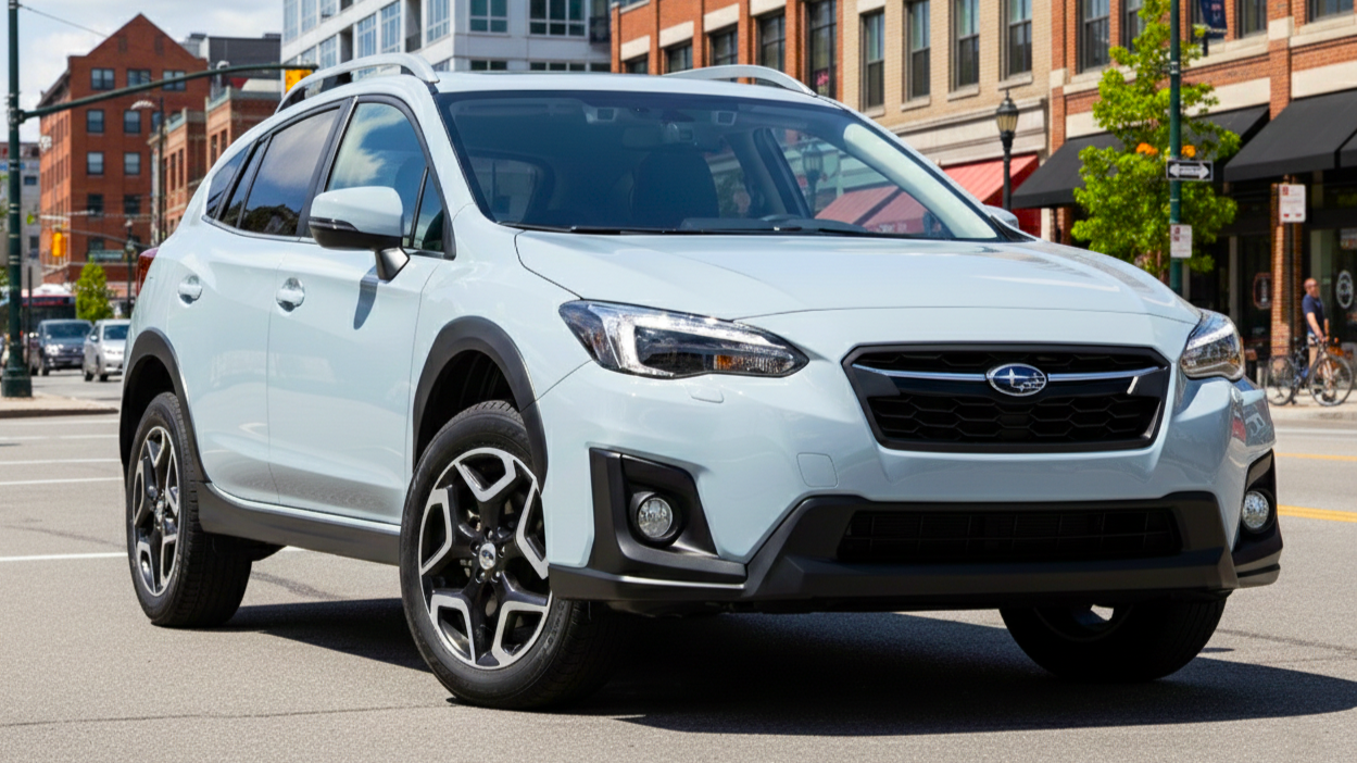 Subaru XV голубого цвета