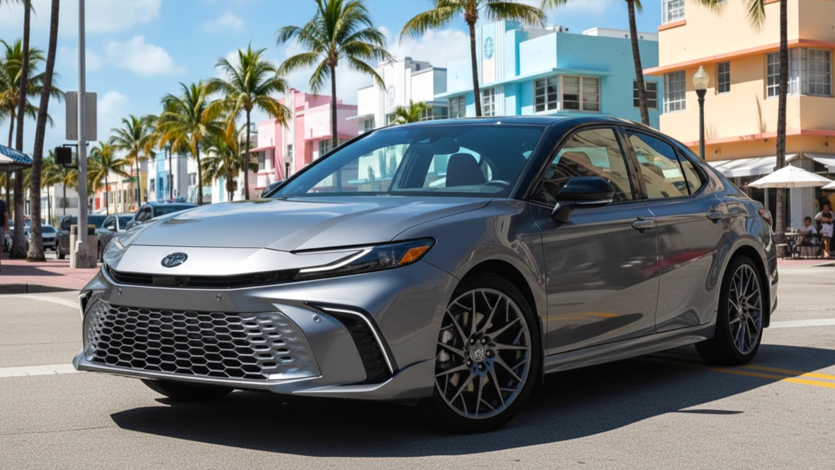 Toyota Camry 2 серого цвета