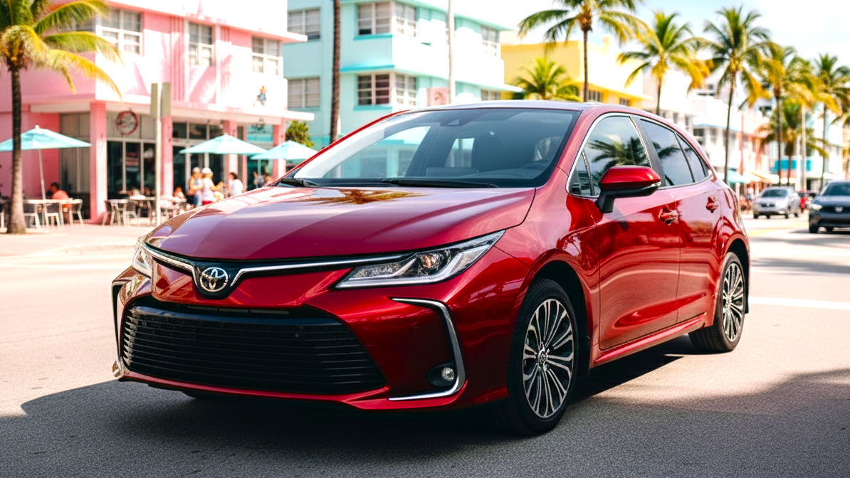 Toyota Corolla 2 red colour