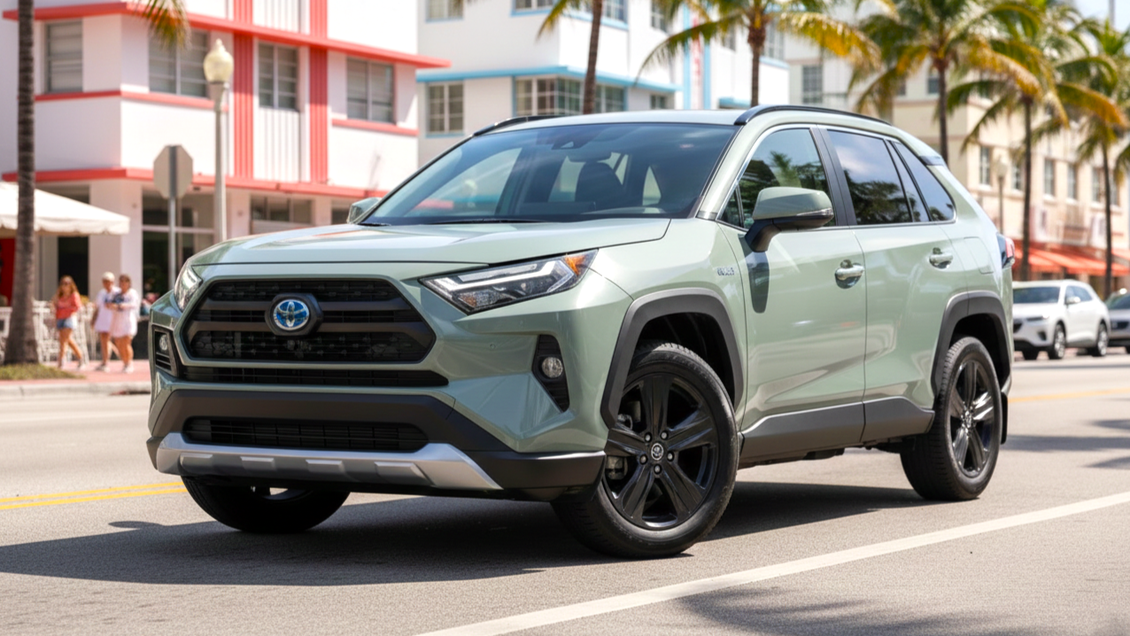 Toyota RAV4 Hybrid 2 green colour