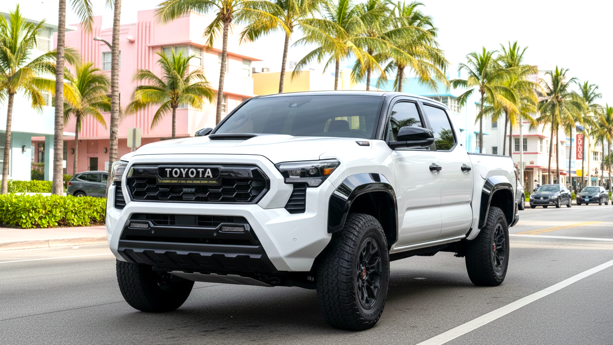 Toyota Tacoma 2 white colour