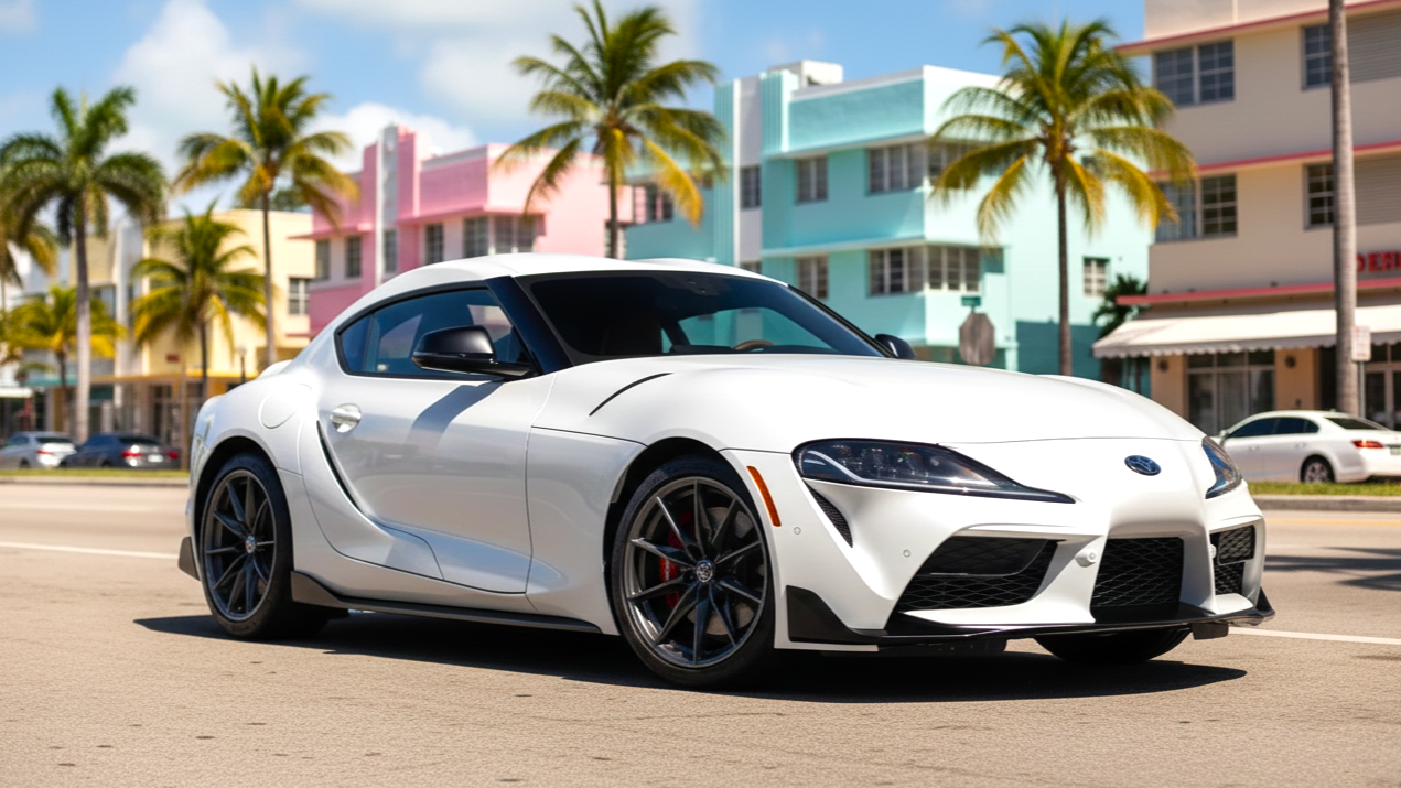toyota supra 2 white colour