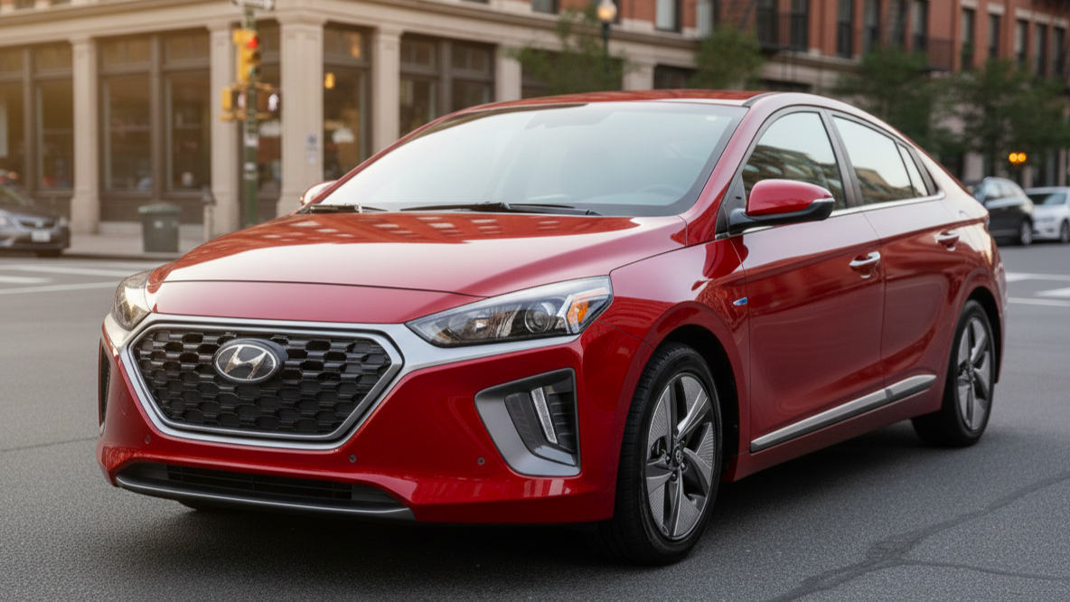 Hyundai Ioniq Hybrid 2 red