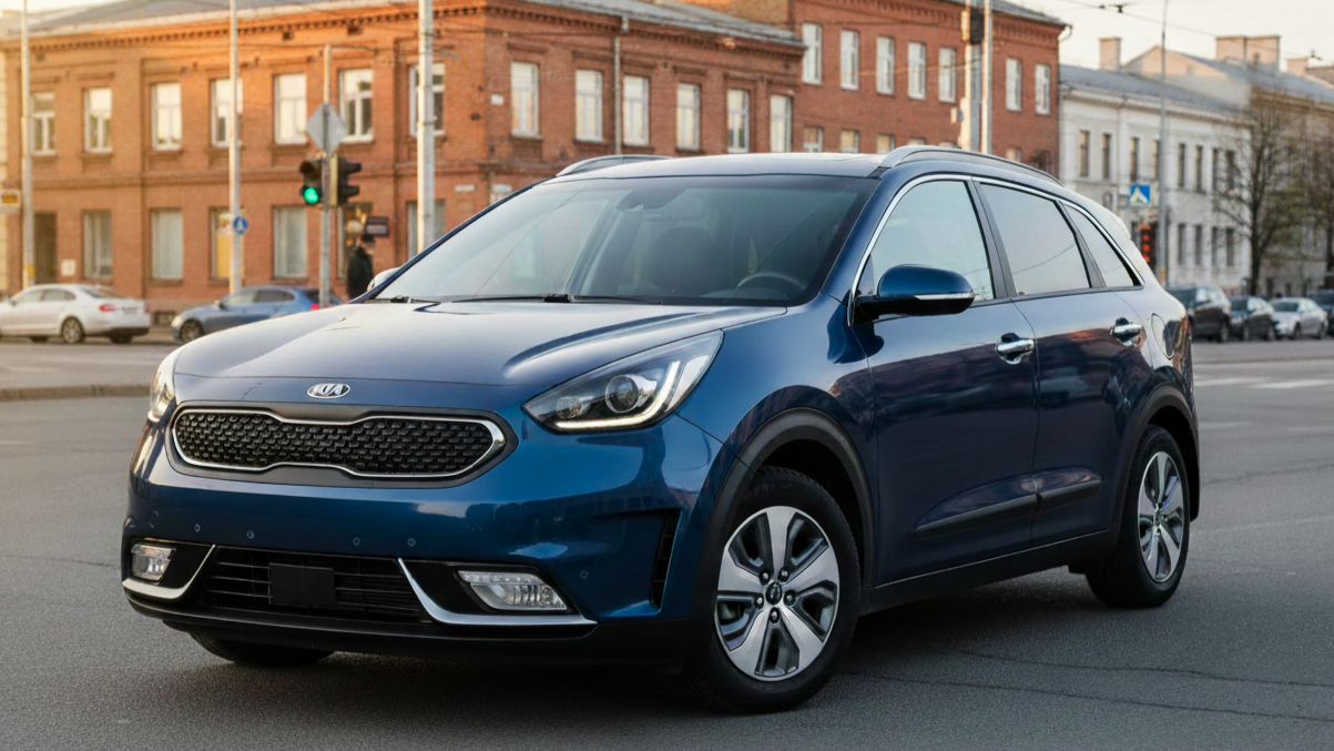 Kia Niro Hybrid синего цвета