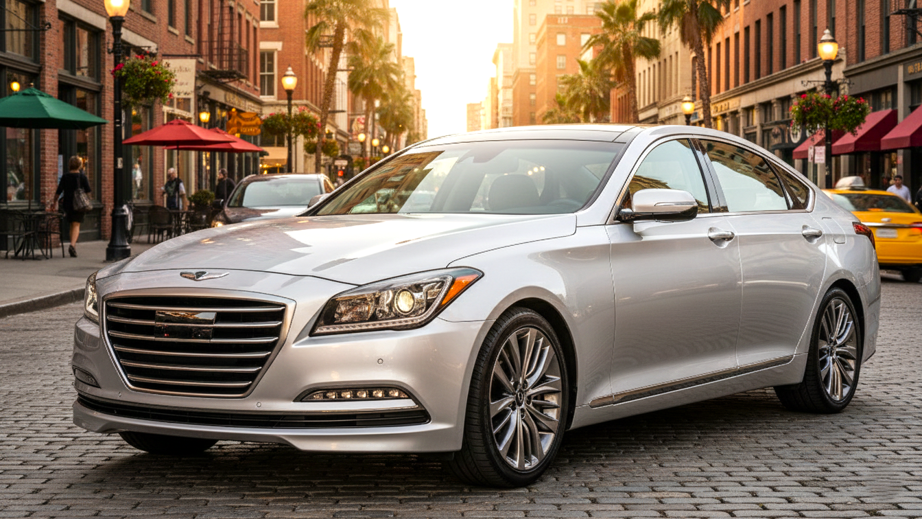 Genesis G80 (2017–2020) silver colour